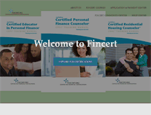 Tablet Screenshot of fincert.org